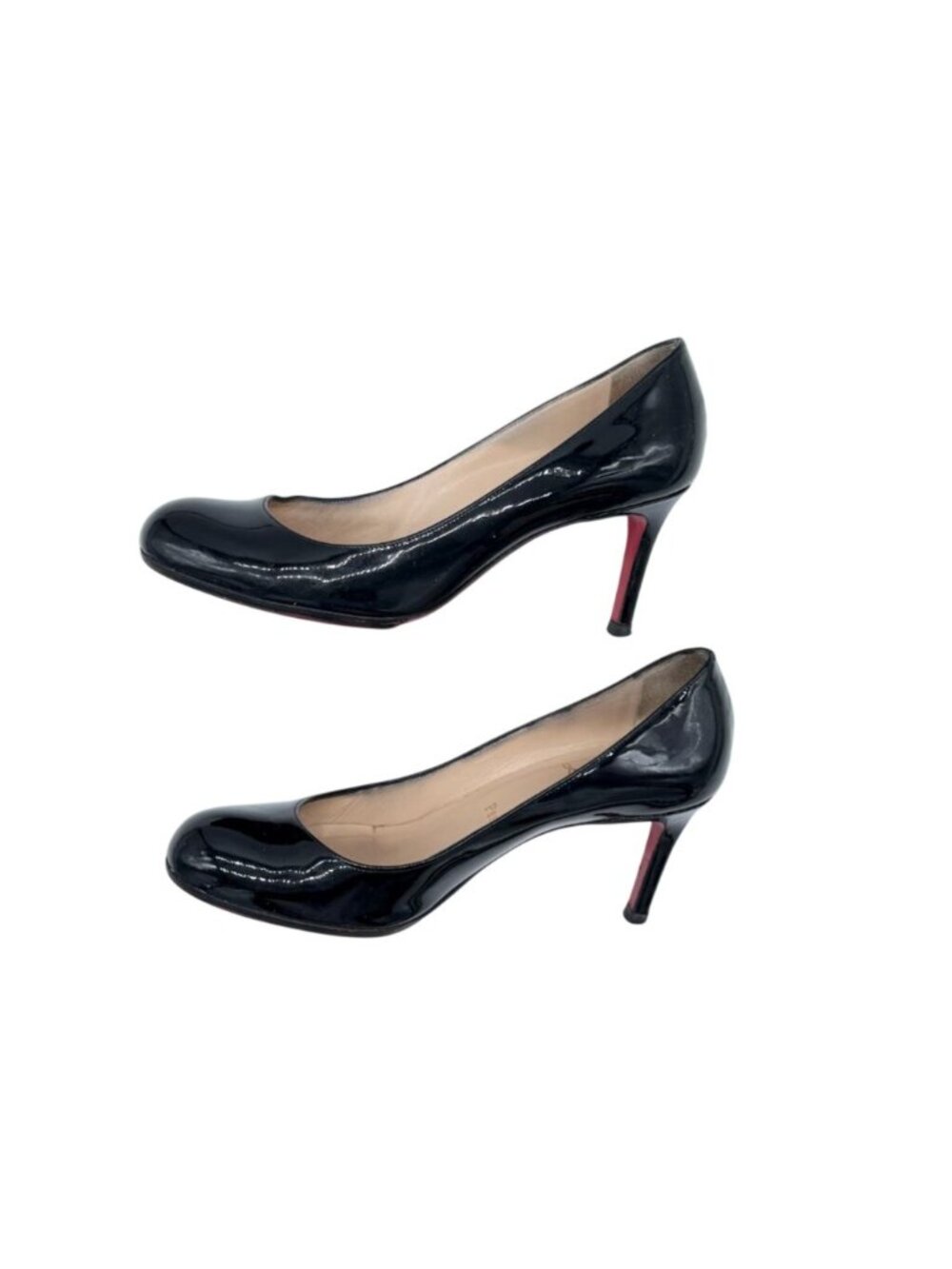 Christian Louboutin Simple Pump 70 Black Patent Leather Pumps - Size 37 - Picture 9 of 10